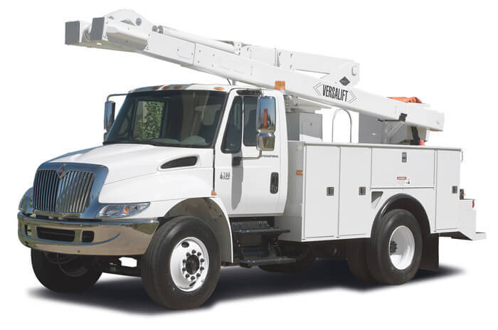 Stowed-VO43-59 Bucket Truck